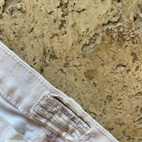 Current Elliott white ripped jeans Size 26 - Picture 2 of 5